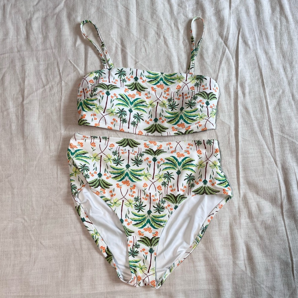 Tropical Print Bikini Set